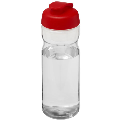 Bouteille personnalisable de sport 650ml H2O Active® Translucide et Rouge
